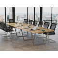 Krzesła Milano (14 szt ) i Stół konferencyjny 400x138cm MEDISON 14
